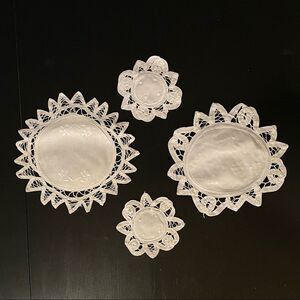 Vintage Set of Four Doilies